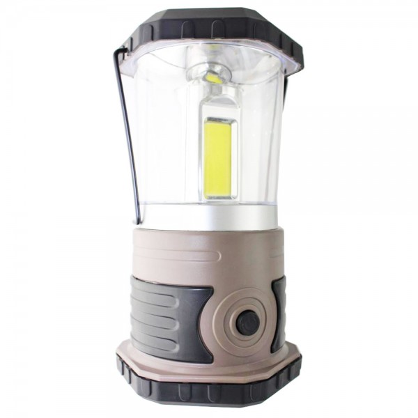 Camping LED-lantaarn met COB 10 watt tot 1000 lumen inclusief 4 Mono D LR20 alkalinebatterijen