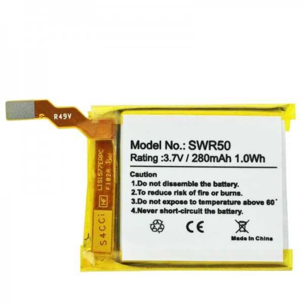 Batterij geschikt voor Sony SmartWatch 3, SWR50, Sony GB-S10, GB-S10-353235-0100 lithium-polymeerbatterij 3,7 volt 280 mAh