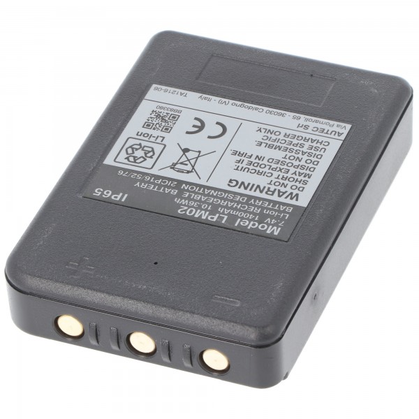 autec LPM02 batterij Li-ion origineel voor radiografische afstandsbediening AIR, DYNAMIC, MJ, MK, 7,2 volt 1400 mAh