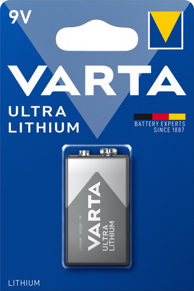 Varta (6122) batterij lithium 9-volt blok - professioneel lithium