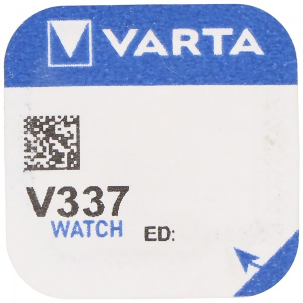 337, Varta V337, SR416SW knoopcel voor horloges etc.