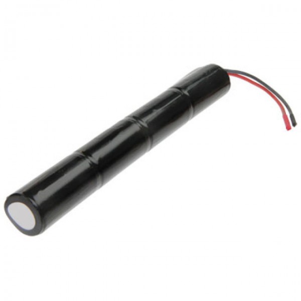 Batterij noodverlichting L1x4 Saft VNT C met kabel 10cm met open draad 4,8V, 2500mAh