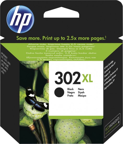 HP inktcartridge NR.302XL/F6U68AE zwart