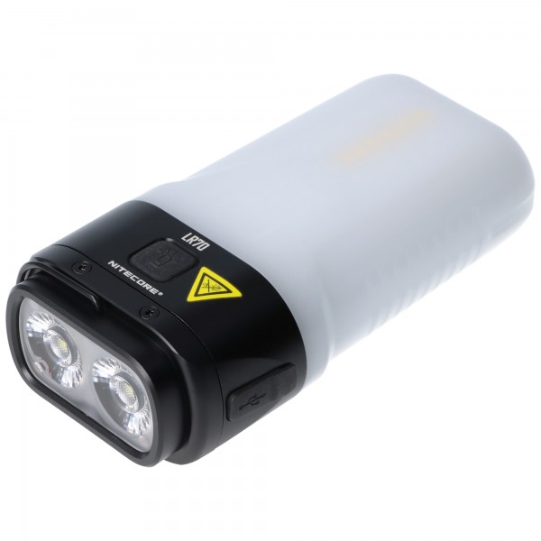 Nitecore LR70 LED-zaklamp, combineert zaklamp, campinglantaarn en powerbank in één, max. 3000 lumen helderheid