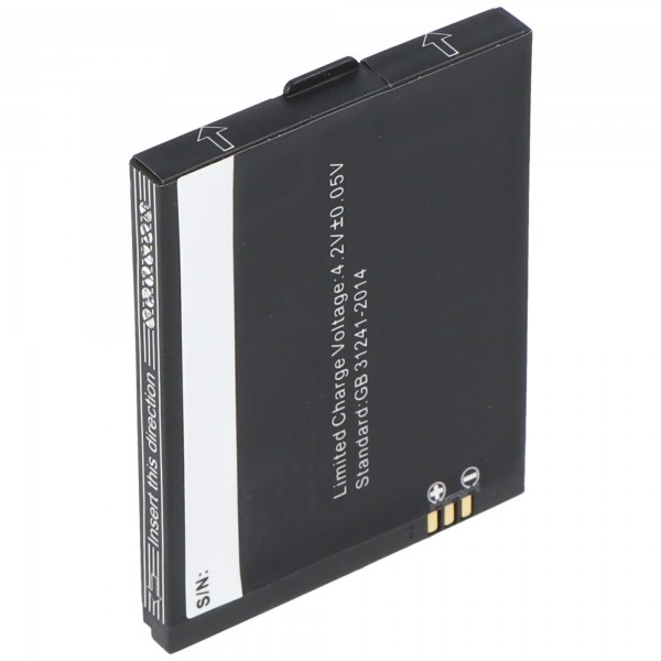 AK-V32 vervangende batterij van AccuCell geschikt voor EMPORIA V32C, V32-001, V32, CLICK V32C