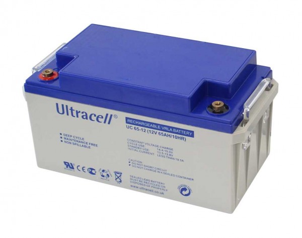 Ultracell UC65-12 12V 65Ah deep cycle loodzuur AGM loodgelaccu