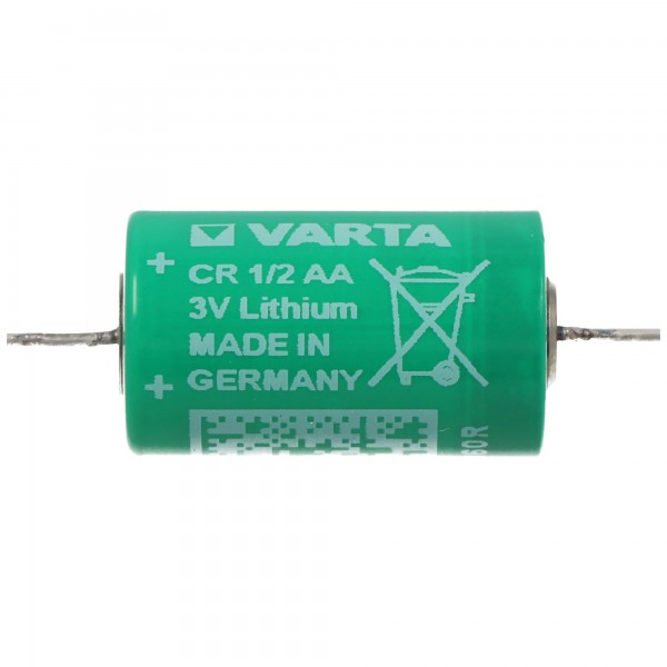 Varta CR1 / 2AA lithiumbatterij 6127 met axiale soldeerdraad