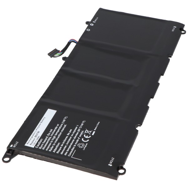 Batterij geschikt voor Dell XPS 13 9343, Li-Polymer, 7.6V, 7370mAh, 56Wh, ingebouwd, zonder gereedschap