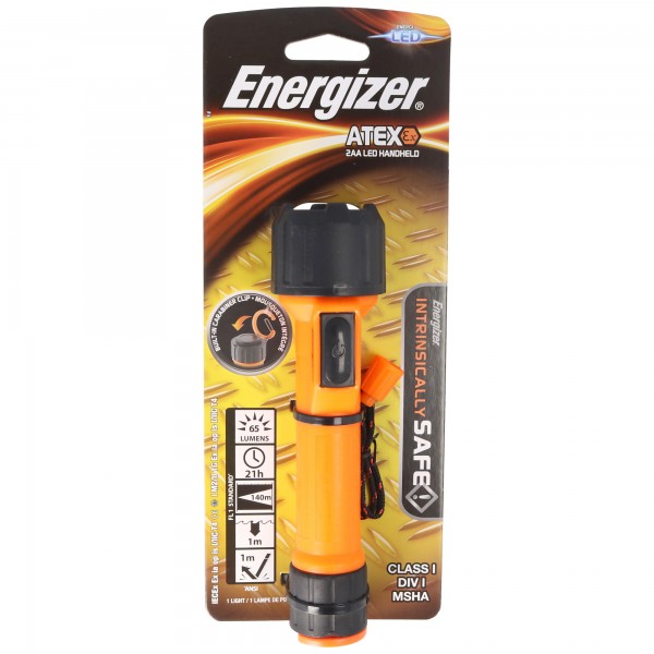 Energizer ATEX 2AA LED zaklamp explosieveilige zone 1 voor 2 Mignon AA batterijen