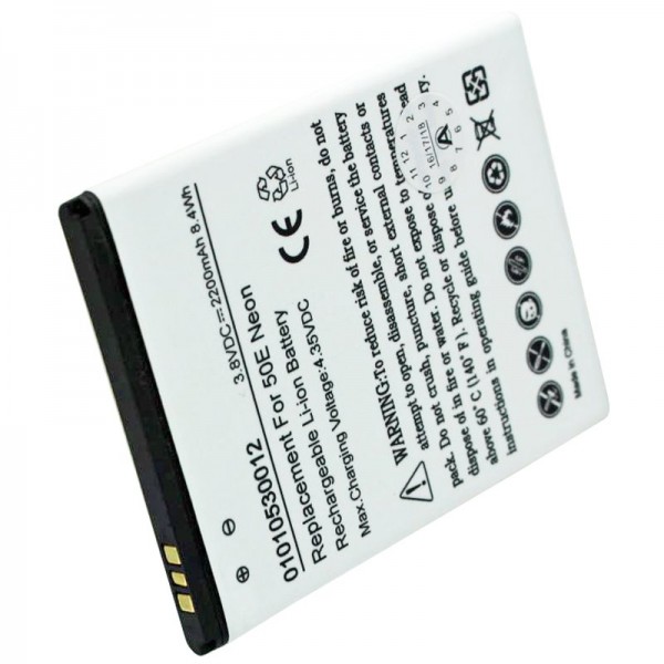 Batterij geschikt voor de Archos 50E neon batterij AC50ENE alleen geschikt voor de afmetingen van ongeveer 72,1 x 55,1 x 4,2 mm