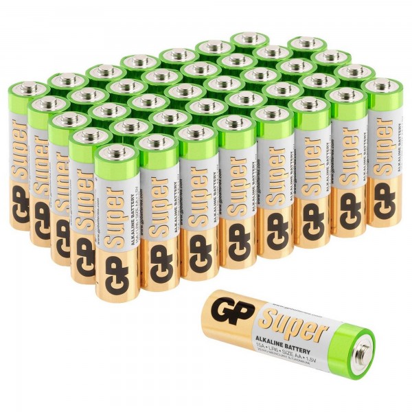AA Mignon batterij GP Alkaline Super 1.5V 40 stuks