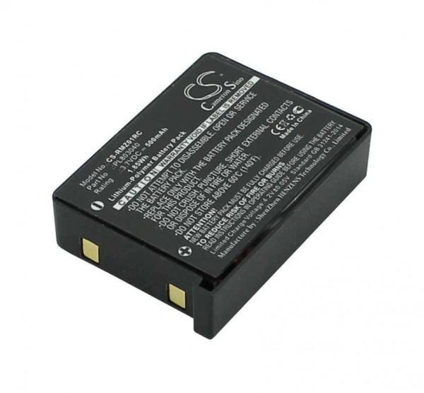 Vervangende batterij LiIon 3,7 V 500 mAh geschikt voor Razer Turret gaming-muis