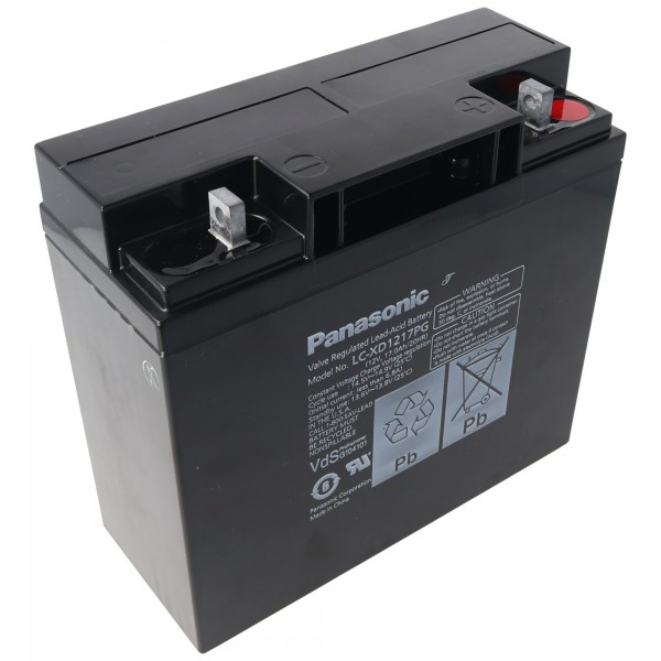 Panasonic LC-XD1217P batterij 12 volt 17Ah