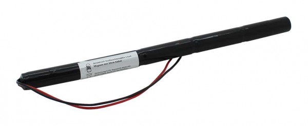 Noodverlichting batterij NiCd 6.0V 860mAh L1x5 Mignon AA met 200mm kabel aan één zijde vervangt Beghelli 415.224.001, 415224001