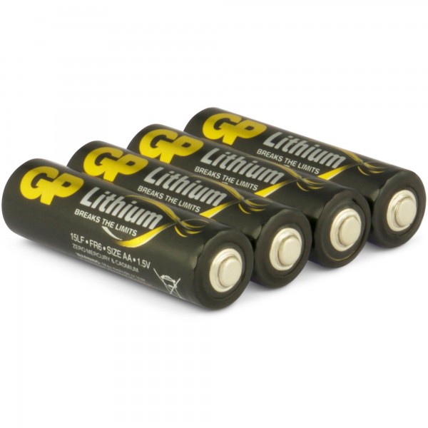 AA batterij GP lithium 1.5V 4 stuks