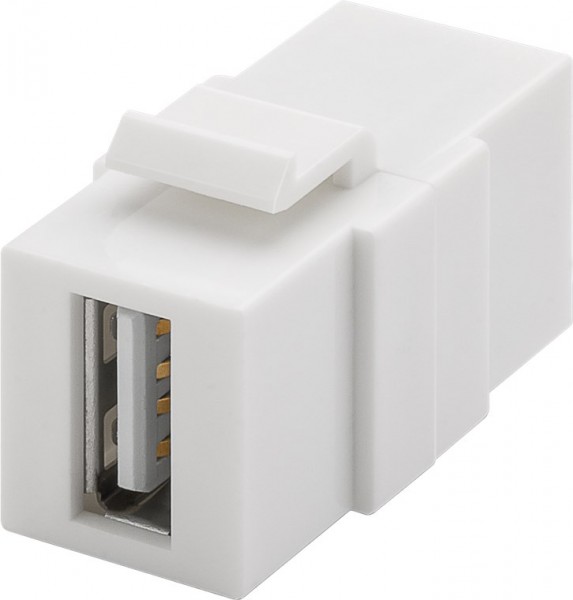 Goobay Keystone Module USB - 17,2 mm breed, 2x USB 2.0-aansluiting (type A)