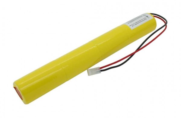Batterij voor noodlicht NiCd 4.8V 4500mAh L1x4 Mono D met 200 mm kabel en CGM2-connector vervangt 4.8V-batterij