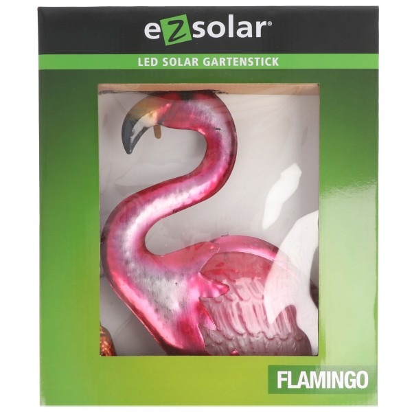 LED flamingo kleurrijke versie met een witte LED voor tot wel 8 uur licht