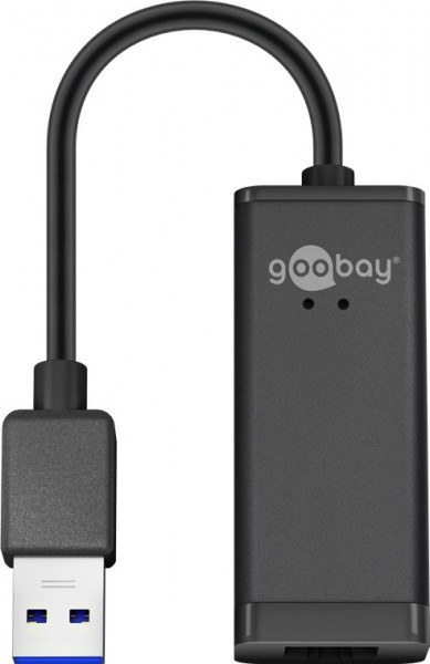 Goobay USB 3.0 Gigabit Ethernet-netwerkconverter - voor het aansluiten van een pc/MAC met USB-poort op een Ethernet-netwerk