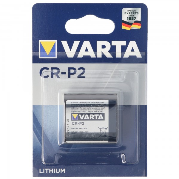Varta CR-P2 6204 6 volt lithiumbatterij