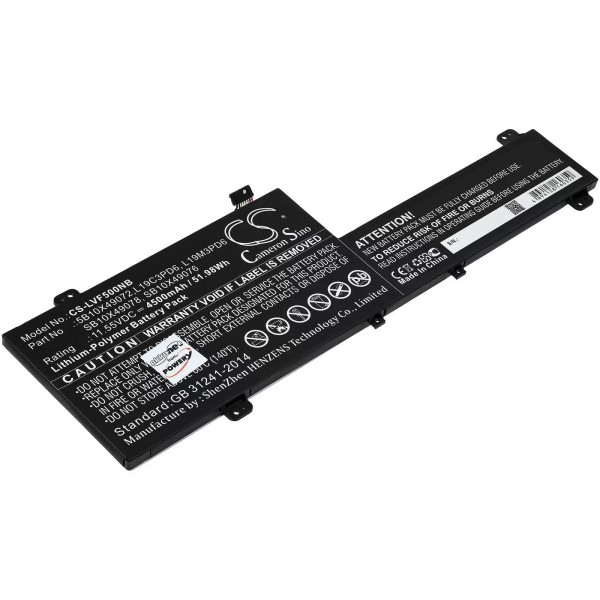 Batterij voor laptop Lenovo IdeaPad Flex 5-14ITL05 82HS008BAU, Flex 5-14ARE05 81X2007HAU, type L19M3PD6 - 11.55V - 4500 mAh
