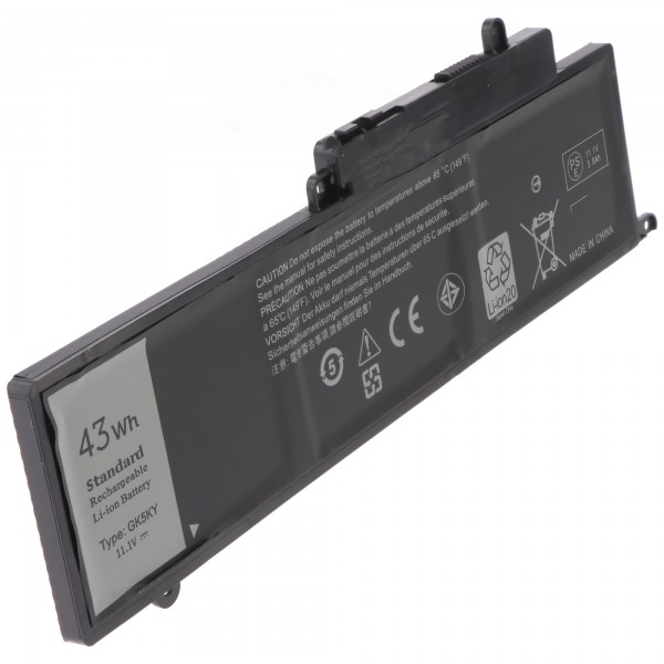 Batterij geschikt voor de Dell Inspiron 11-3147, 11-3148 batterij 04K8YH, 0WF28, 4K8YH, GK5KY, 11.1V 3200mAh