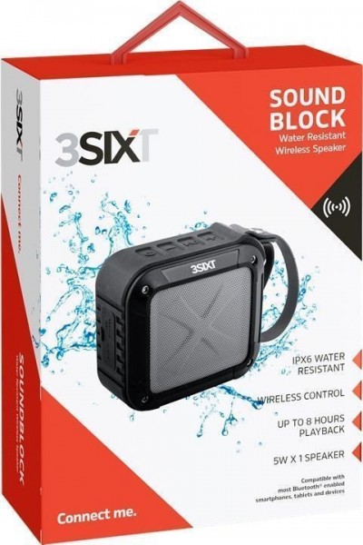 Geluidsblokluidspreker Bluetooth-soundbox, beschermingsklasse IPX6 waterdicht, met geïntegreerde batterij
