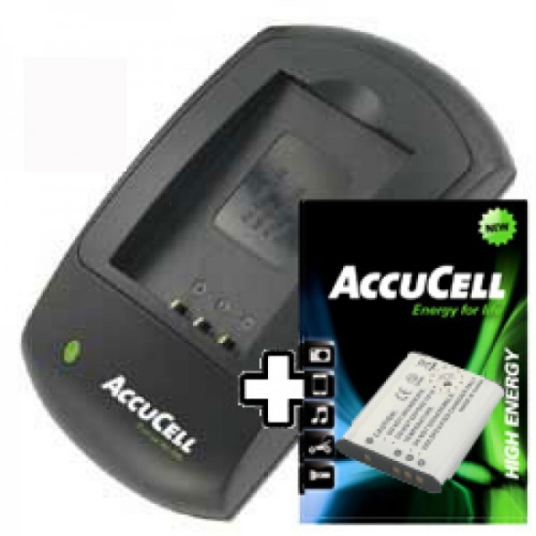 AccuCell-lader en batterij geschikt voor Sony NP-BK1 geen origina