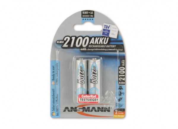 Ansmann maxE NiMH batterij Mignon 2100mAh, blisterverpakking van 2