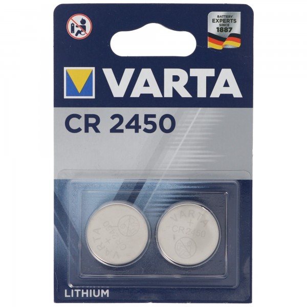 Varta Professional Electronics CR2450, CR 2450 Lithium blisterverpakking van 2