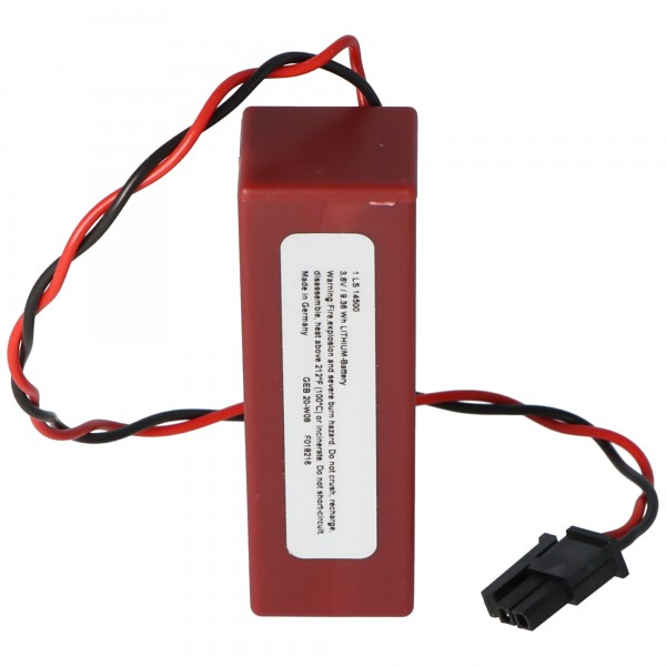 Saft Lithoguard 1LS14500 lithiumthionylchloride-batterij Tadiran TL-5242 / W, let op de connector