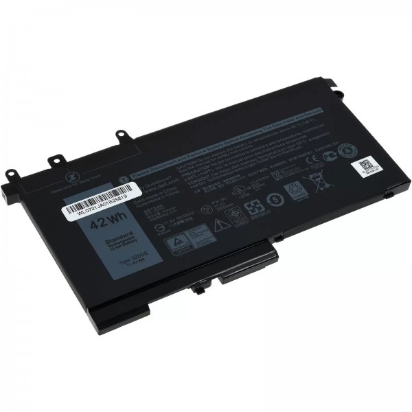 Accu geschikt voor laptop Dell Latitude E5480, Latitude E5280, type 45N3J e.a. - 11,4V - 3600 mAh