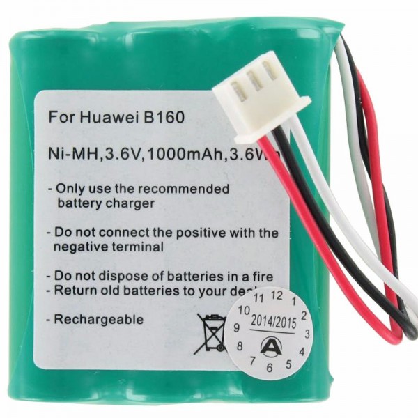 AccuCell-batterij geschikt voor de Huawei B160-batterij NiMH, B160 DIGI