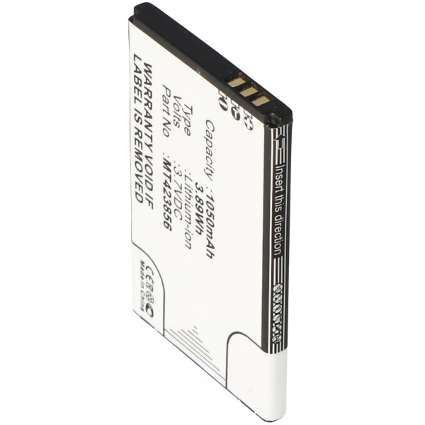 Batterij geschikt voor Olympia Touch, 2179, Li-ion, 3.7V, 1050mAh, 3.9Wh
