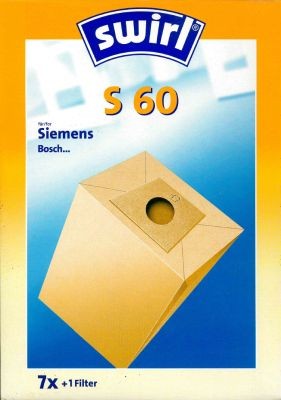 Swirl stofzuigerzak S60 Classic van speciaal papier voor Siemens en Bosch stofzuigers