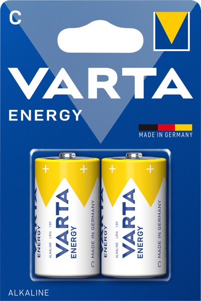 Varta Energy Alkaline Batterij, Baby, C, LR14, 1.5V Pak van 2