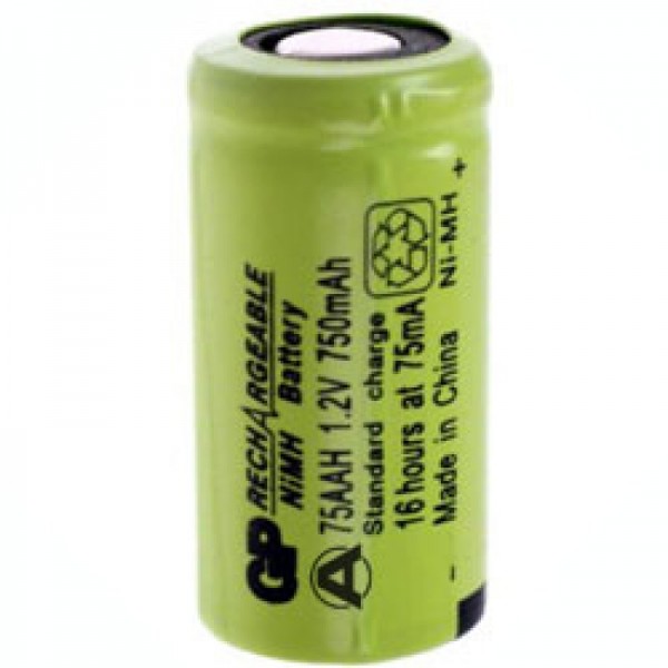 GP-batterij GP75AAH 2 / 3AA NiMH-batterij zonder soldeertag