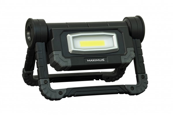 Maximus M-WKL-019B-DU LED-werklamp met 2x 10 watt LED, 1000 lumen, werkt op batterijen met 4x AA-batterijen