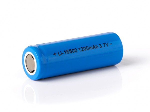 Keeppower Li-ion batterij 16500 met 1200mAh 3,7V, 49,6x16,3mm