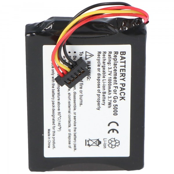 Batterij geschikt voor de TomTom VFAD batterij AHA11111008 TomTom Go 5000 batterij Go 6000