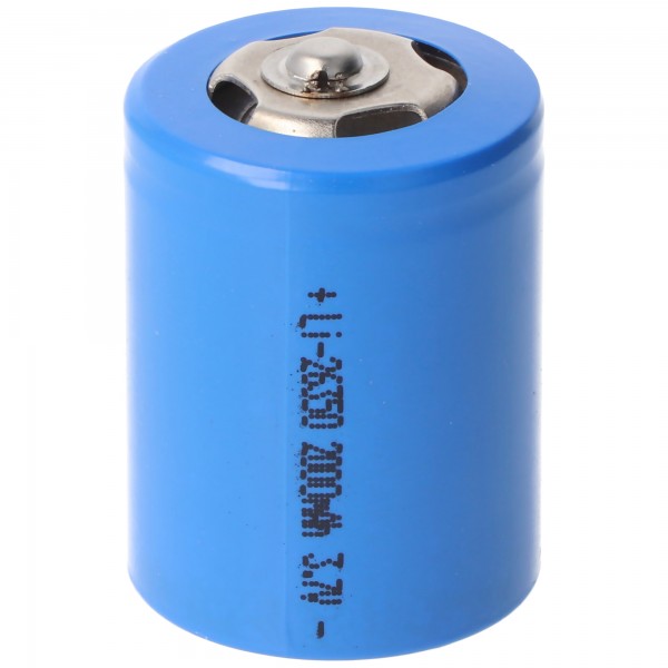 26350 Li-ion batterij met kop INR 26350 3,7 Volt 2000mAh Afmetingen 26,1x35mm max. 6A