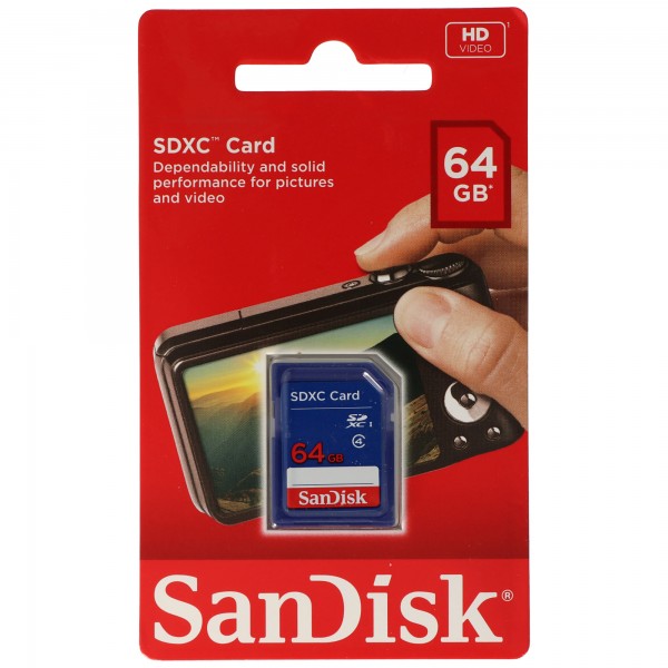 SanDisk SDXC-geheugenkaart, SDXC-kaart 64 GB