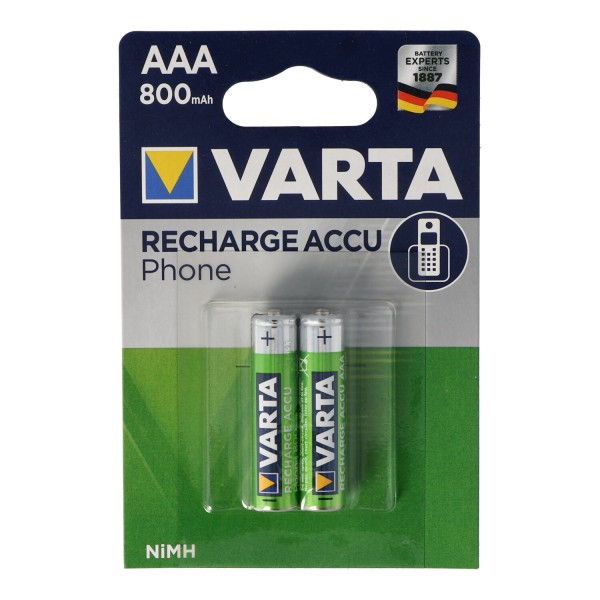 Varta T398 Telefoon Power Batterij Micro / AAA 800 mAh 2-pack