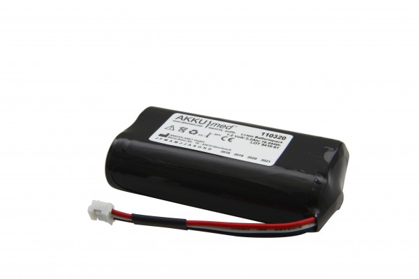 Li-ionbatterij geschikt voor Fresenius-infusiepomp Volumat Agilia 7,2 volt 2,2 Ah - type 179033-R2 - batterijpakket geschikt voor apparaten vanaf serienummer 21302954 CE-conform