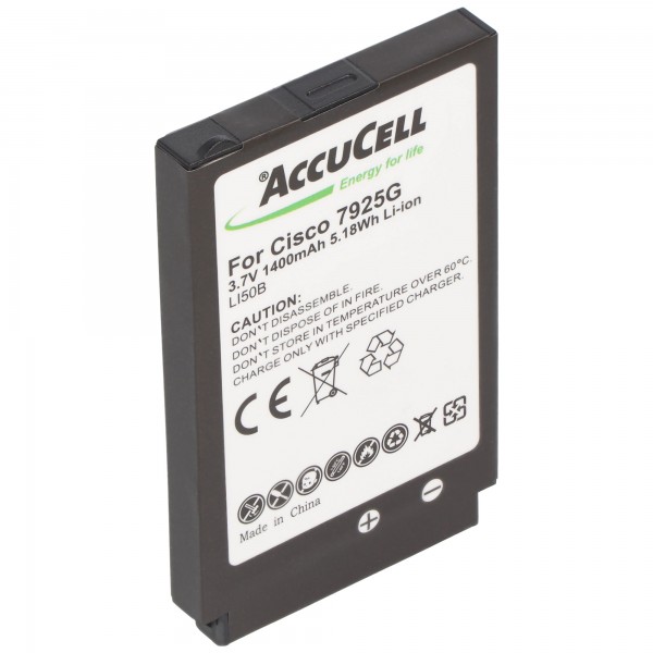 Replica-batterij geschikt voor de Cisco 7925G-batterij 7725, 74-5469-01, U8ZBAE12