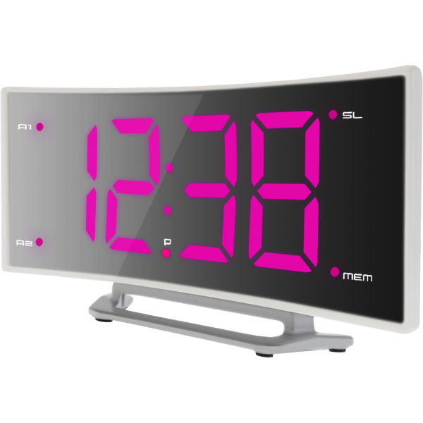 WT460 roze - Damesradiowekker met 2 alarmen en 10 geheugenplaatsen voor uw favoriete zenders