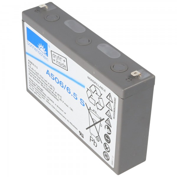 Sonnenschein Dryfit A506 / 6.5S loodbatterij, aansluiting 4,8 mm