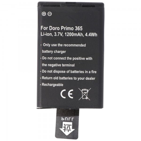 Batterij geschikt voor de mobiele telefoon Doro Primo 365 batterij, Skylink Duos batterij RBC01