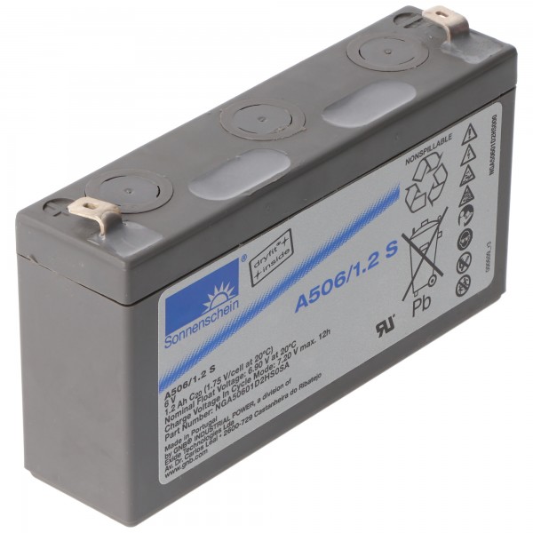 Sonnenschein Dryfit A506 / 1.2S loodbatterij, aansluiting 4,8 mm
