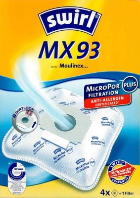Swirl stofzuigerzak MX93 (MX95) MicroPor Plus voor Moulinex stofzuigers
